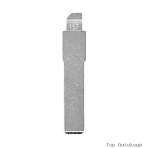 Gray USB flash drive with a cap, showing the number 157 on the cap.